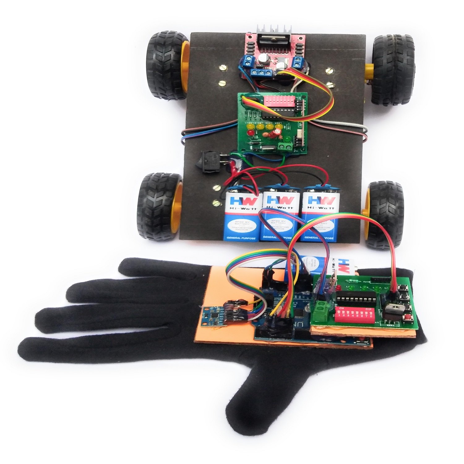 Gesture Control Car Using Arduino Uno With Project Report SR Robotics